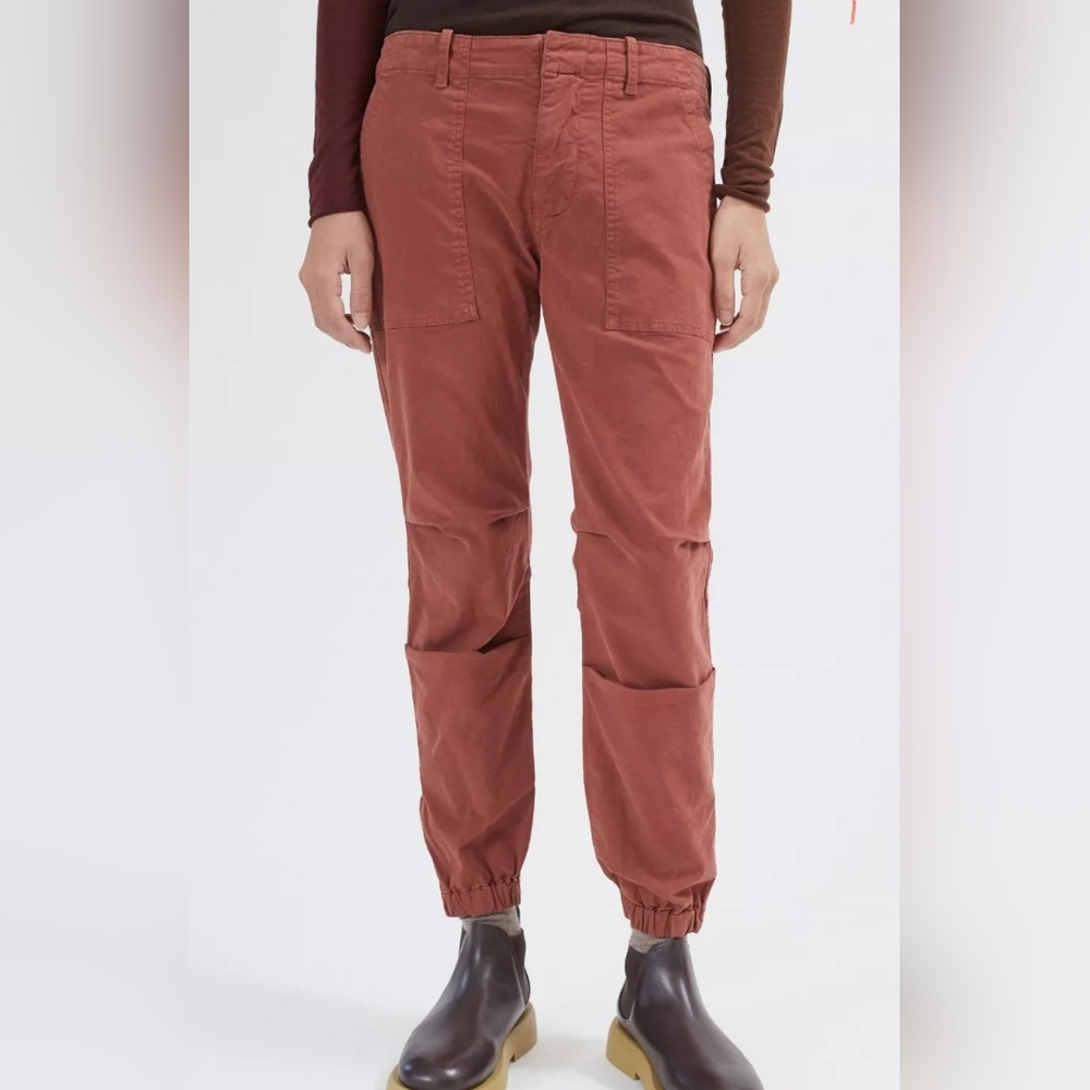 NWT. Nili Lotan Military Cropped Pants In Henna
